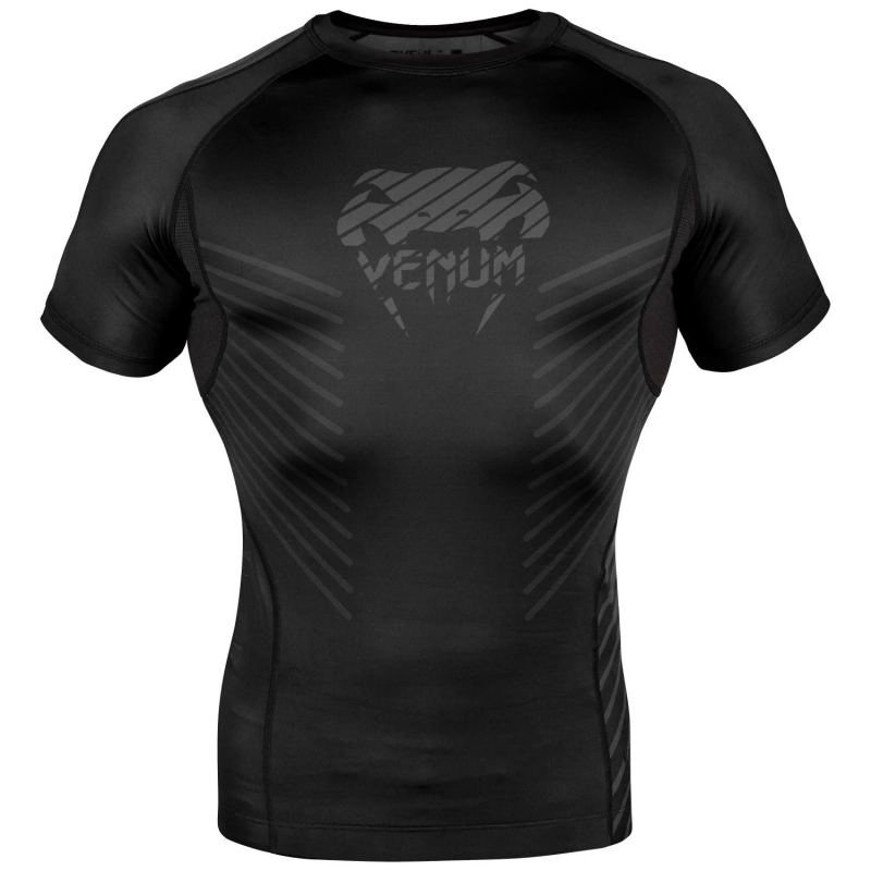 Plasma Rashguard Short Sleeves-Black/Black